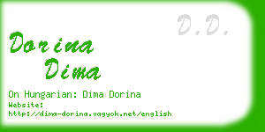 dorina dima business card